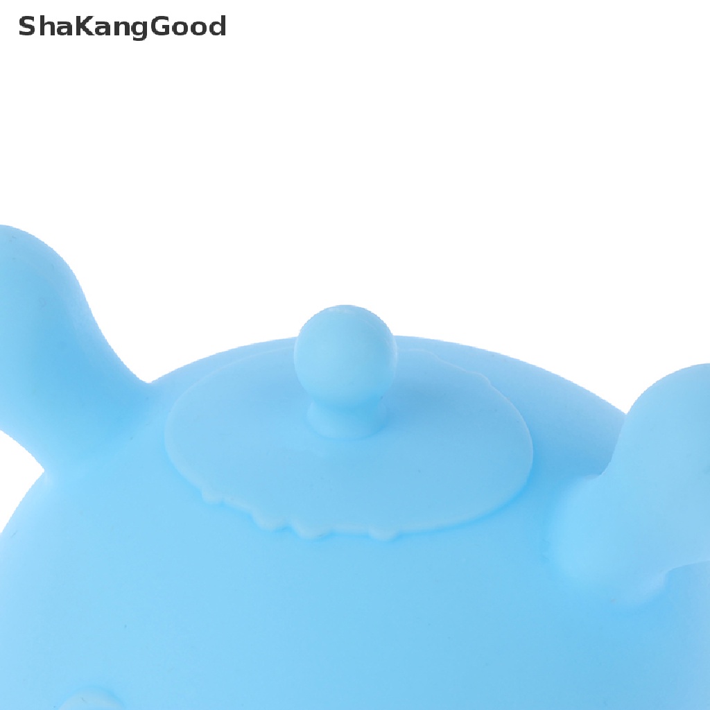 Skid Mainan Teether Bentuk Jamur Kartun Multifungsi Bahan Silikon Untuk Bayi