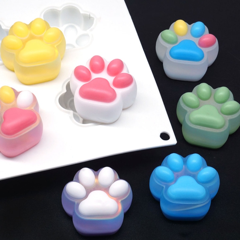 SIY  Resin Crystal Epoxy Mold Cat Paw Doll Casting Silicone Mould DIY Crafts Jewelry Making Tools