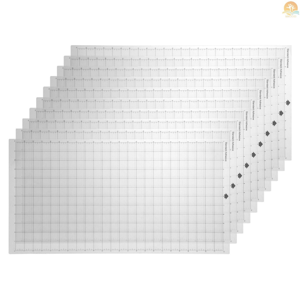 (MMOI) 10pcs Alas Potong Pengganti Transparan Ukuran 12x24 Inch Untuk Mesin Siluet Cameo Cricut