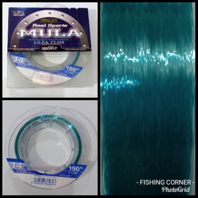 YGK MULA 14LB / 150 METER/ GALIS REAL SPORTS NYLON MONOFILAMENT SENAR PANCING SENAR MULA