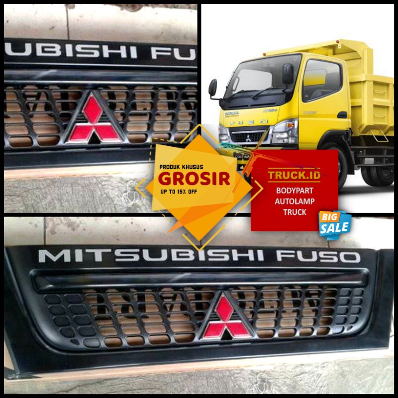 GRILL GRILLE RAM RAMBANG DEPAN CANTER COLT DIESEL 110 125 HITAM