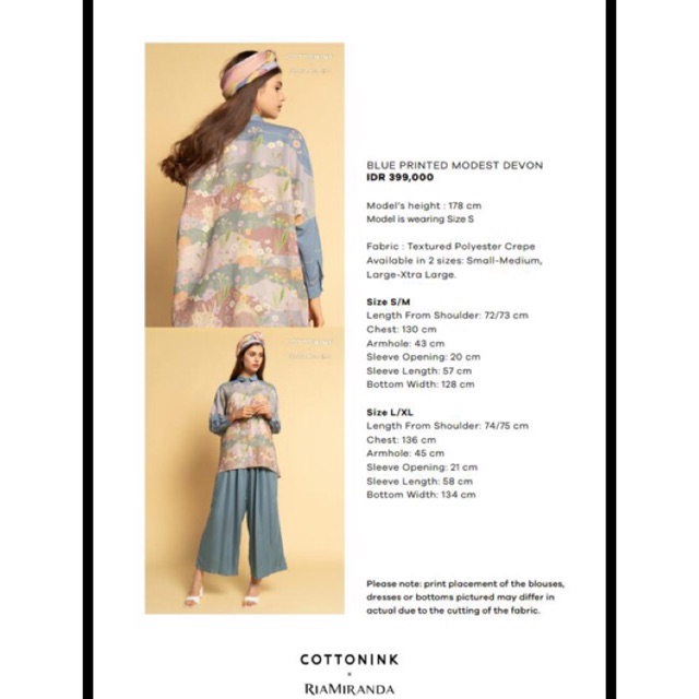 Blue Modest Devon RiamirandaXCottonInk