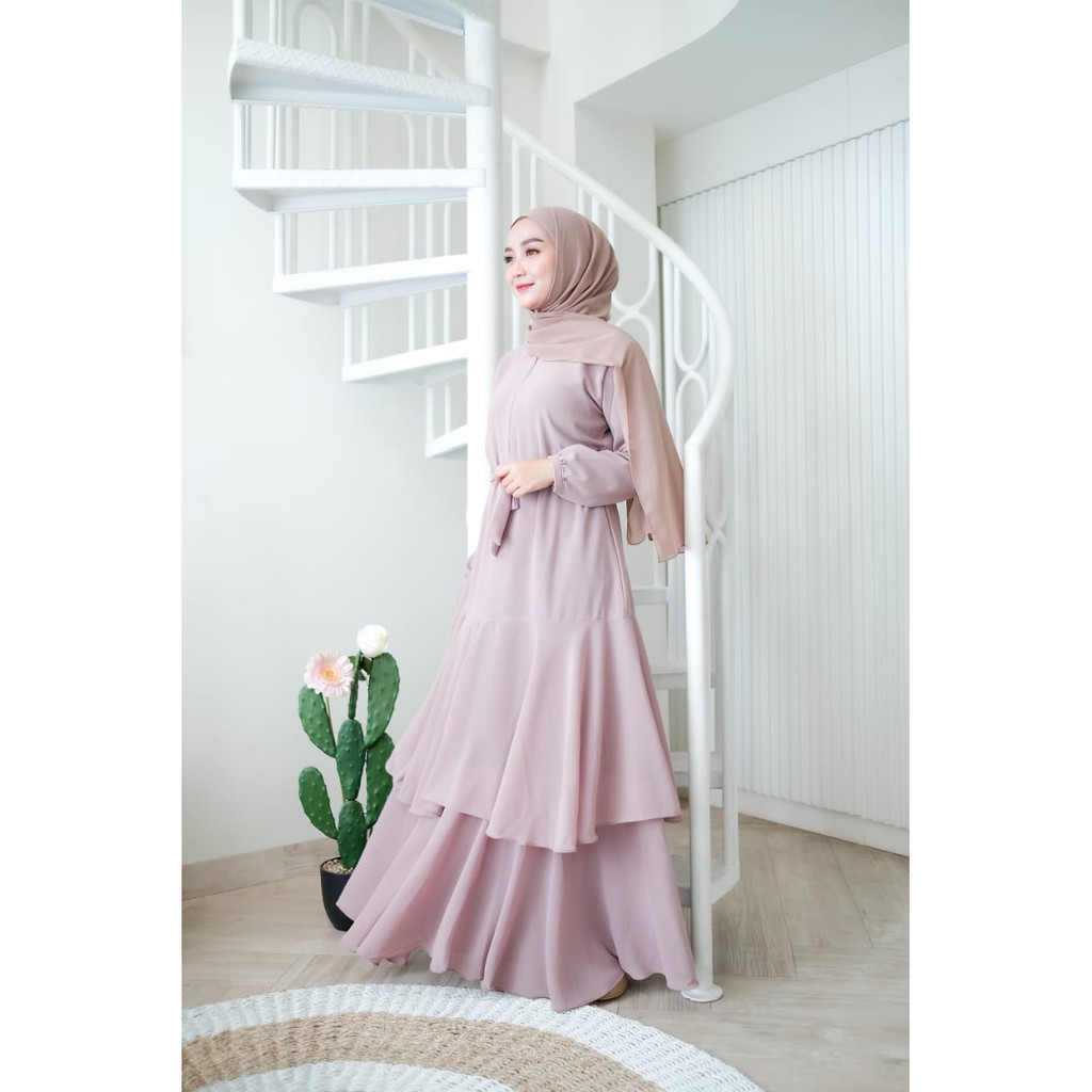 READY Adriana Dress | Gamis Wanita Terbaru | Fashion Muslim Cantik Kekinian | Gamis Pesta Murah