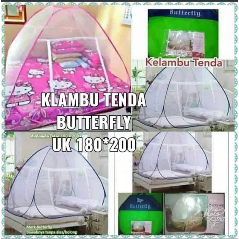 klambu tenda ukuran 180×200