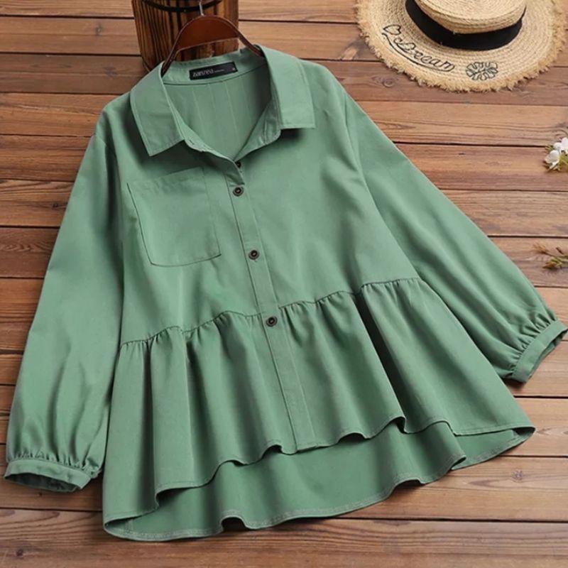 [ BUY 1 GET 1 FREE ]  Doney Blouse - Size 5L XXXL XXL XL L M S - Blouse Korea Jumbo - Atasan Wanita Big Size