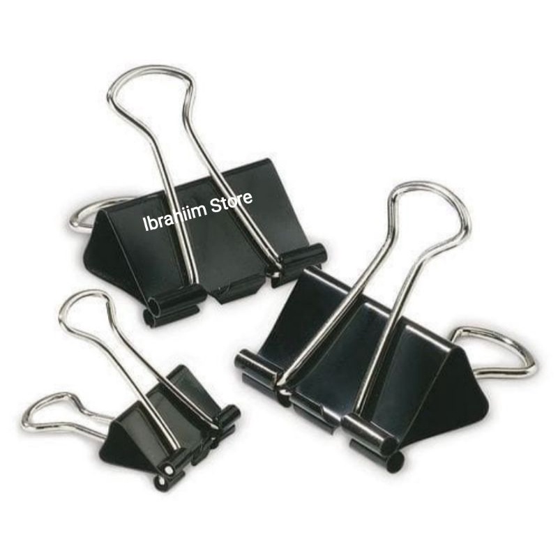 (ECER) BINDER CLIP BESAR HITAM MURAH