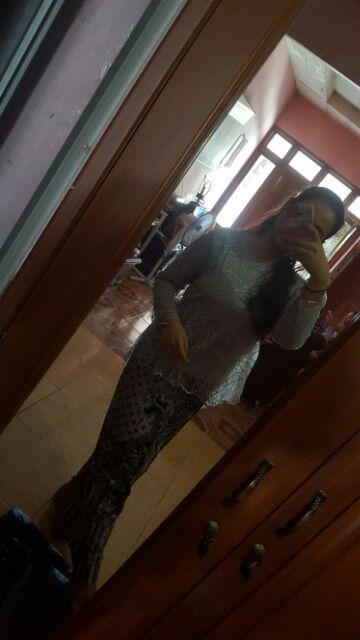 Batik Couple Brokat Tile Mutiara Annabel 136