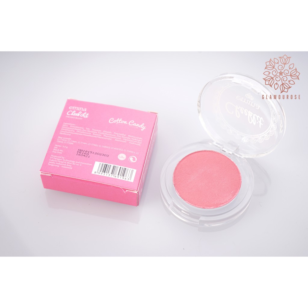 ❤️Glamouroseshop❤️ Emina Cheek Lit  /Cheeklit Pressed Blush On 3.5gr