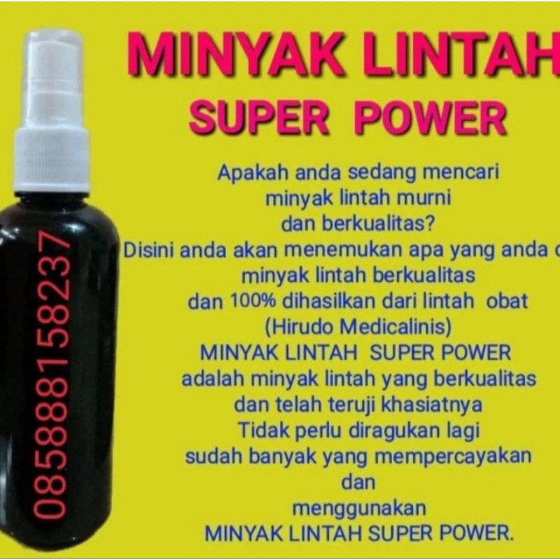 Jual minyak lintah super power 100 ml Shopee Indonesia