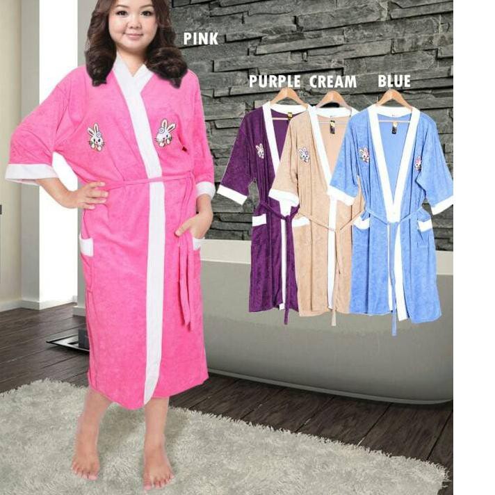 [spin13]396 New Produk Kimono Handuk Wanita Lengan Panjang Dewasa Hanaroo Towel Mandi Murah jumbo S2