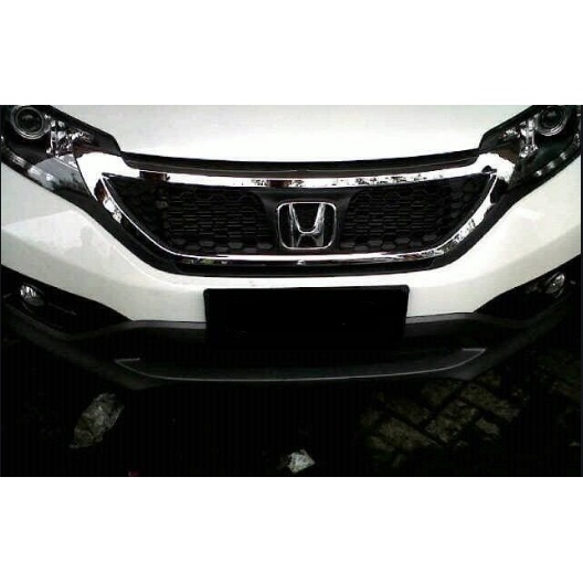 COVER GRILL CRV 2012 HITAM LIST CHROME