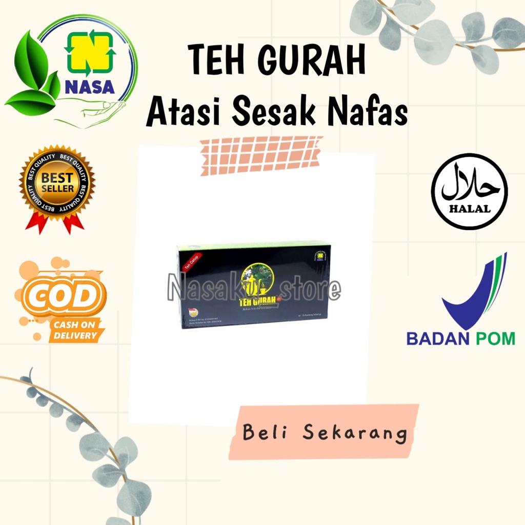 

TEH GURAH HERBAL Atasi Asma Sesak Nafas Batuk Pilek ORIGINAL NASA