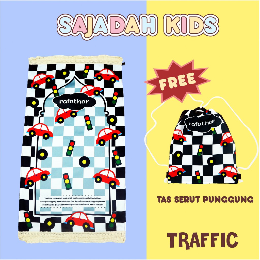 Sajadah Anak Custom Printing-Traffic