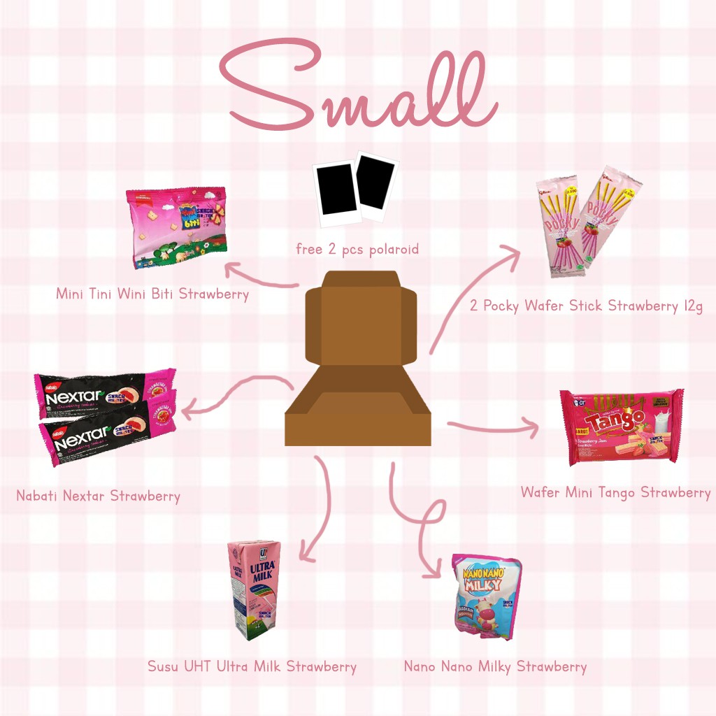 

Snack Box / Gift Box / Hampers Pink Edition