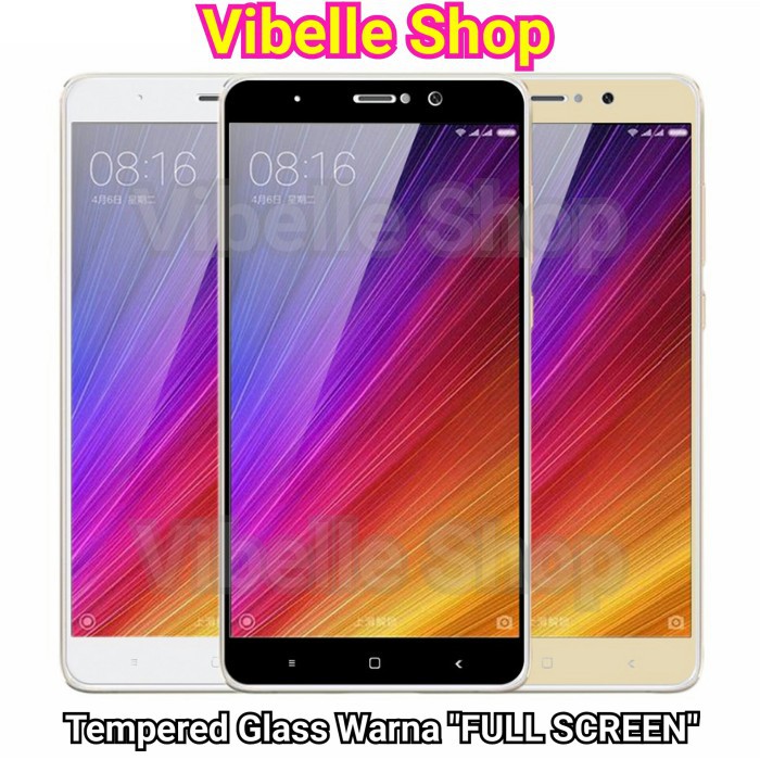 Tempered Glass Warna XIAOMI MI 5S FULL SCREEN COVER MI 5S