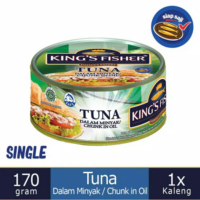 

King's Fisher Tuna Minyak Nabati 170 gr