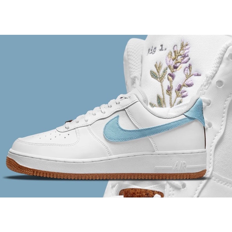 NIKE AIR FORCE 1 INDIGO WHITE OBSIDIAN BLACK ORIGINAL