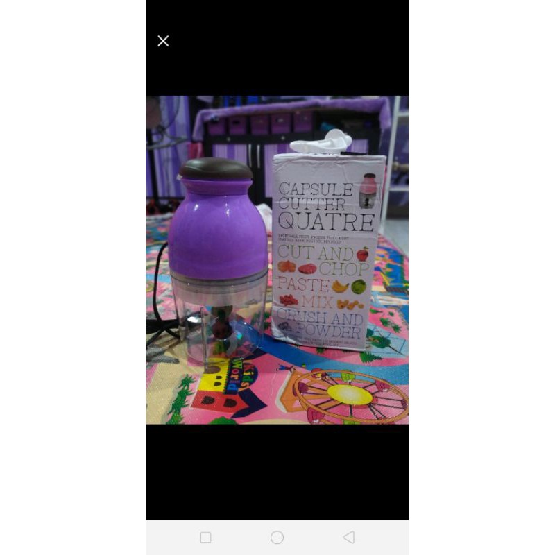 capsule cutter /blender kapsul ungu