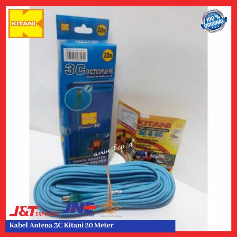 Kabel Antena Tv KITANI Coaxial 3C Kabel Panjang 20 Meter Kawat Tembaga Murni Kabel Antena Kabel antena tanpa booster kabel antena berkualitas kabel antena murah kabel antena kabel parabola antena hd antena digital kabel antena terbaik kabel Tv Ke Antena