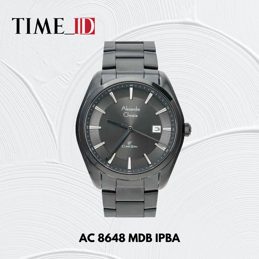 Jam Tangan Alexandre Christie AC 8648 Black Pria