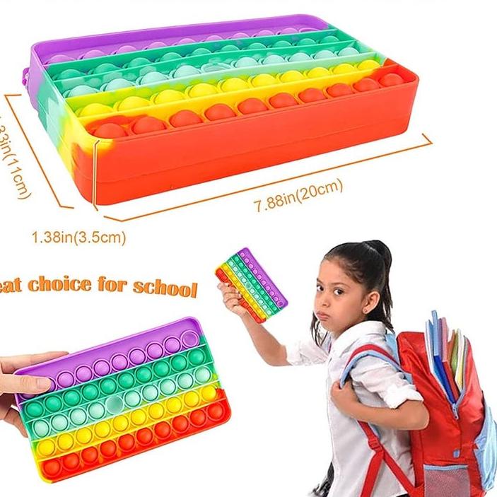 

Fresh - HOKKITERUS21⭐⭐⭐⭐⭐ KOTAK PENSIL POP IT 2IN1 Big Pop It Pencil Case Bag Pops Fidget Toys Push