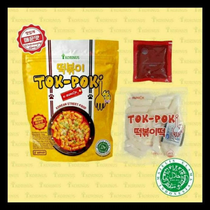 

Tteokpoki k-bunsik 140gr, Korean street food (Halal MUI)