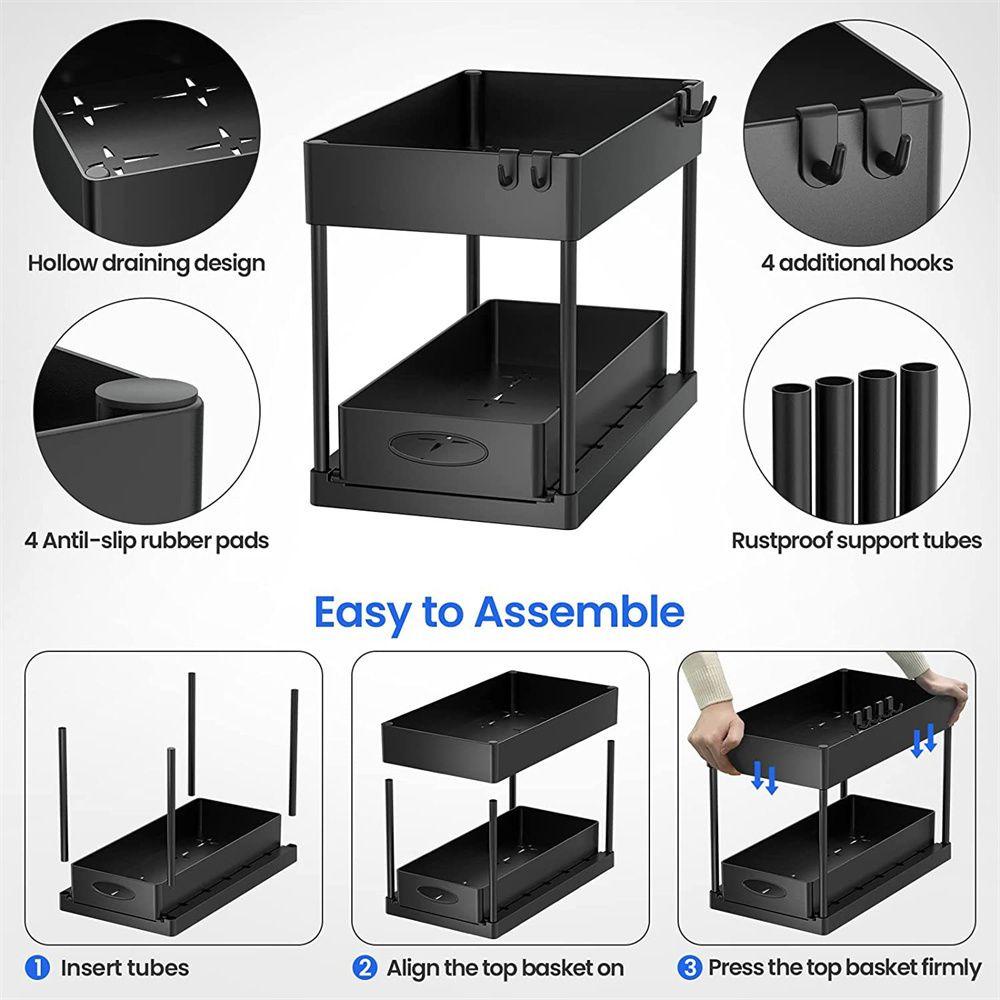 Suyo Rak Holder Spons Praktis Untuk Wastafel / Kamar Mandi