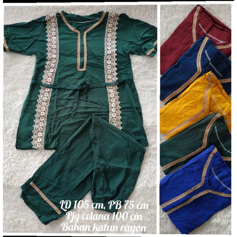 SETELAN baju wanita atasan bawahan harian