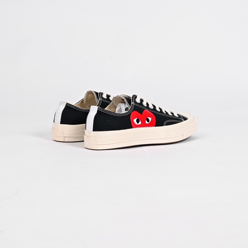 Converse x CDG Low Black One Heart