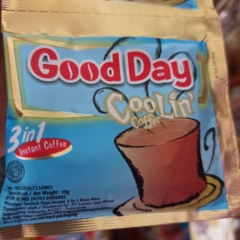 

Kopi Coffee Good Day Gooday Coolin Renceng 20 Gram