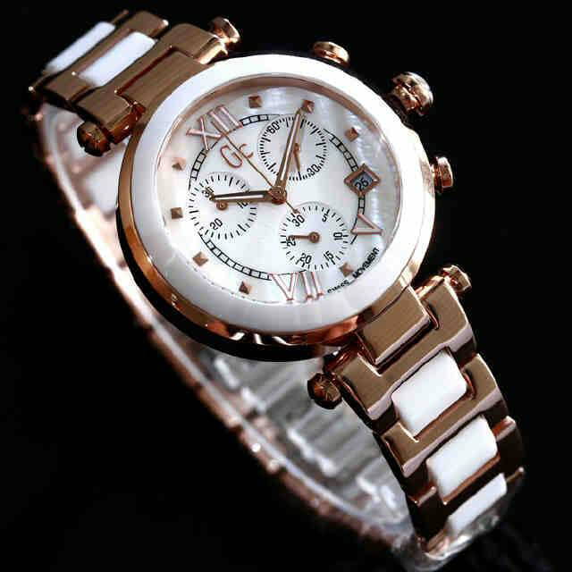 Jam tangan gc silver rosegold ladies stainless