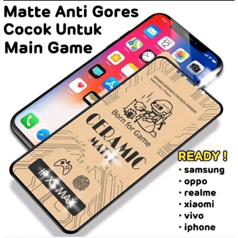 [CM] Anti Gores Ceramic Matte Anti Minyak Oppo F11 F11 Pro  Reno 2 reno 2f reno 3 reno 3 reno 4 reno 5 reno 5f reno 4f reno 6 4g 5g/Reno 7/Reno 7 5G/f15/f17/f17 pro