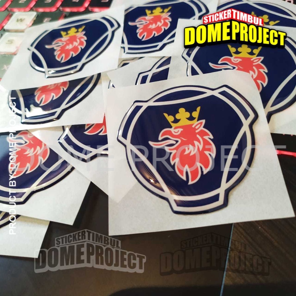 Stiker Motor Timbul Emblem SCANIA STIKER EMBLEM  LENTUR TIMBUL STIKER 3D STICKER MOTOR