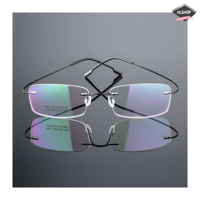 Frame Kacamata Frameless Titanium Ultra Light - FONEX JHY-295