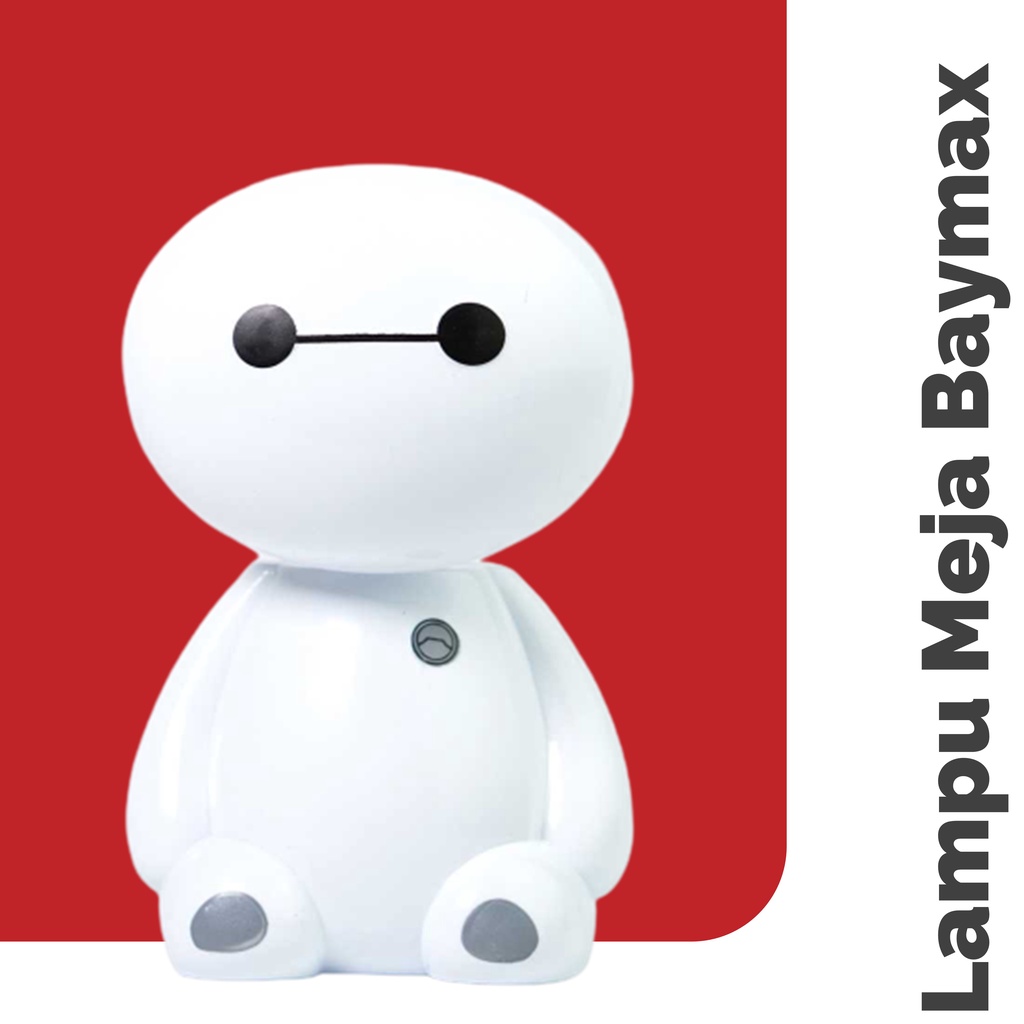 Lampu Belajar / Baca / Meja LED Karakter Kartun Baymax Rechargable