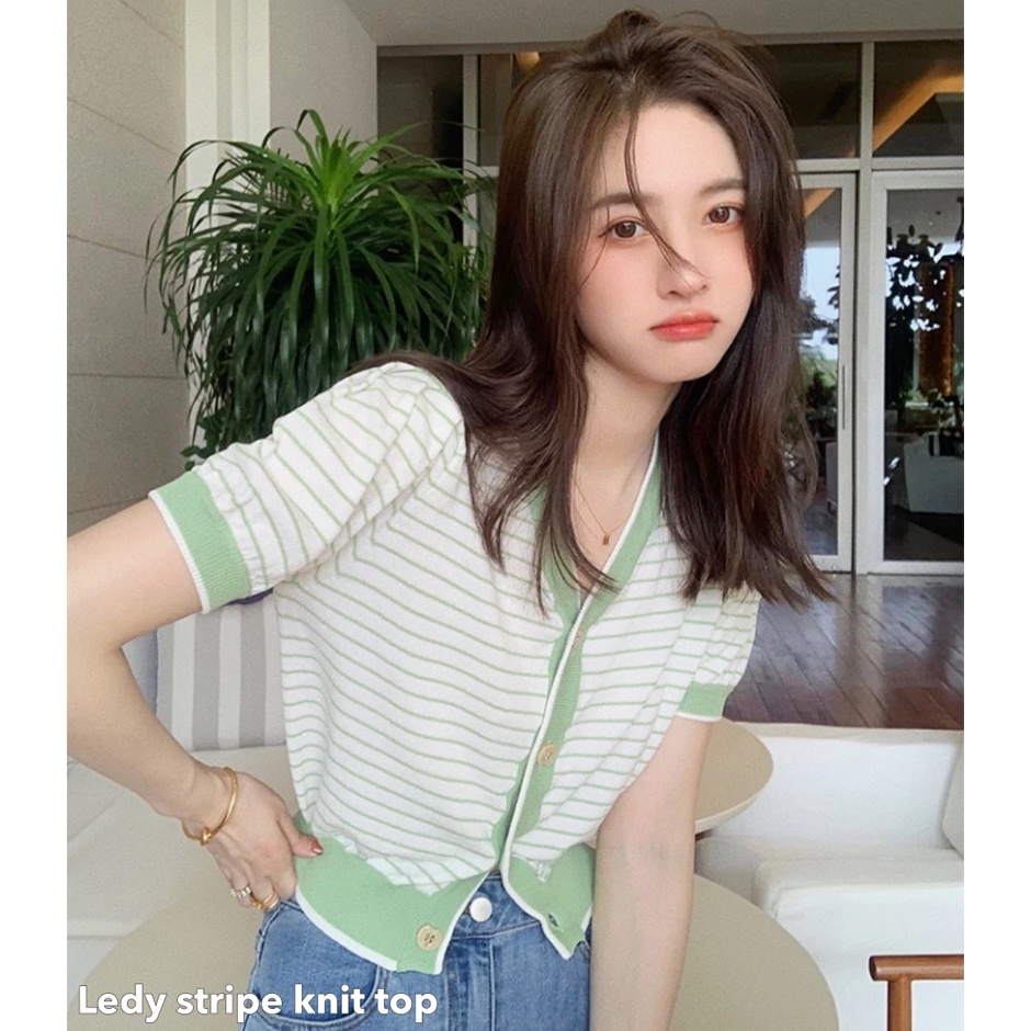 Ledy stripe knit top -Thejanclothes