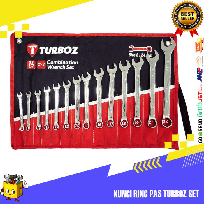 Kunci Ring Pas Set Turboz