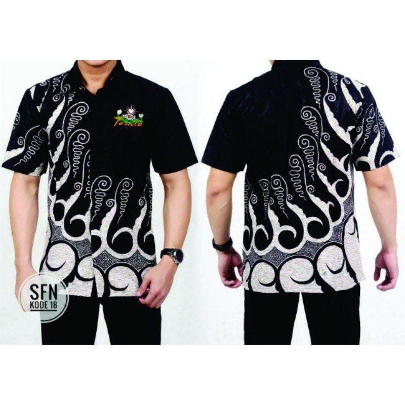 batik psht Bordir Hem psht kemeja psht