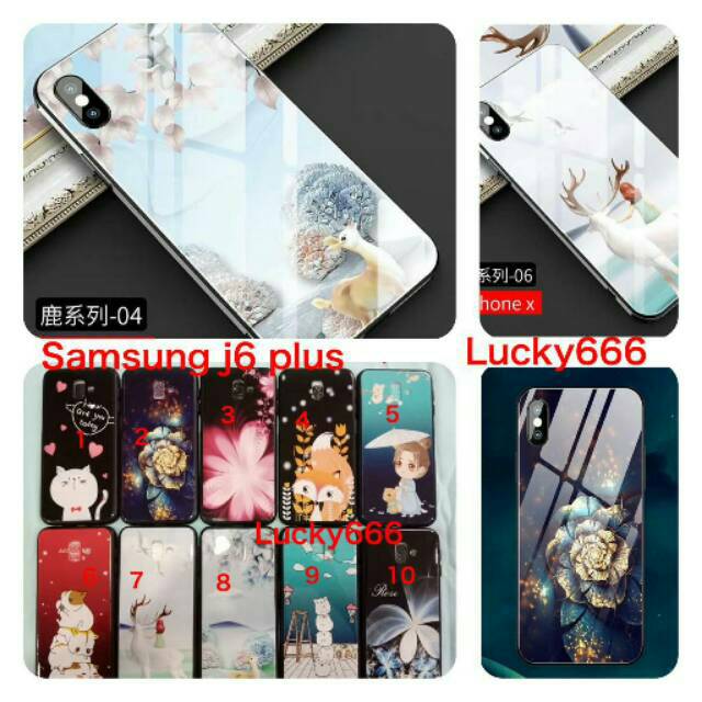 Soft case motif samsung j6 plus silikon bunga glossy samsung galaxy j6 plus j6 plus j6+
