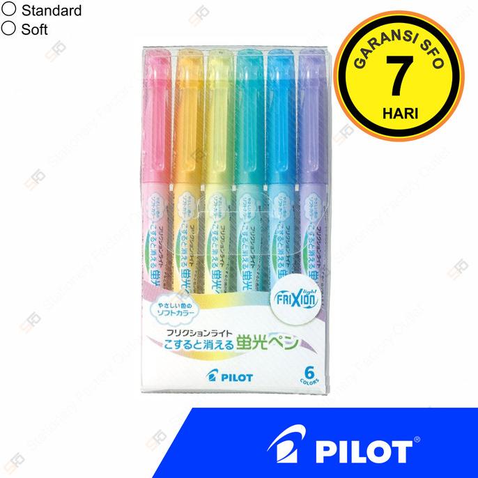 

Buruan beli] Erasable Highlighter Pilot Frixion Light isi 6