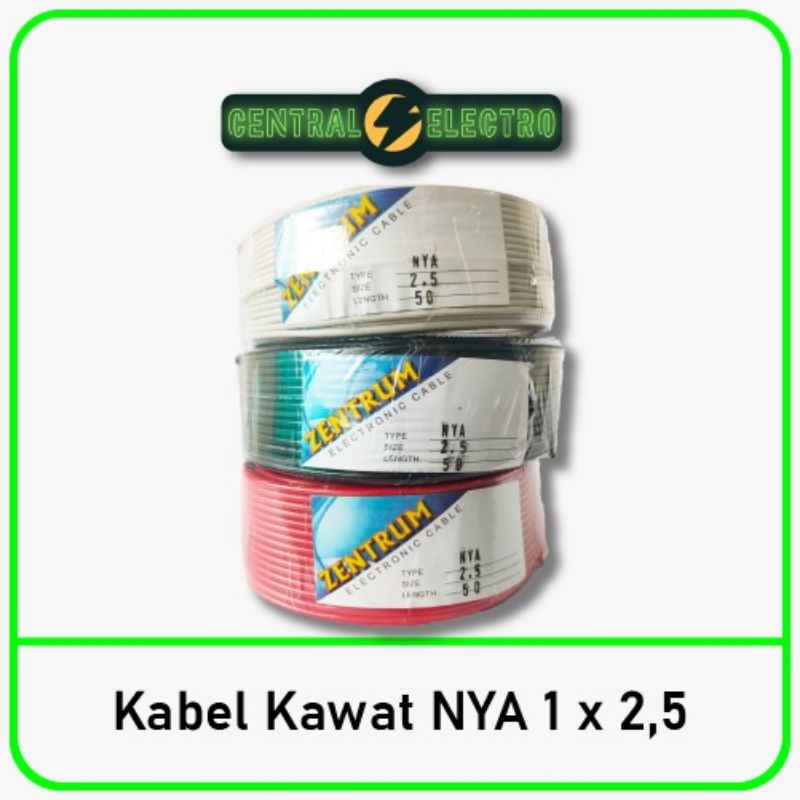 Kabel Listrik Kawat NYA 1 x 2.5 (50 yard)