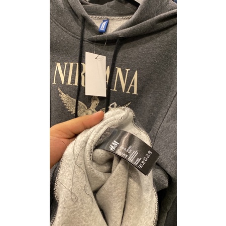 Hoodie H&amp;M Nirvana Angel Grey