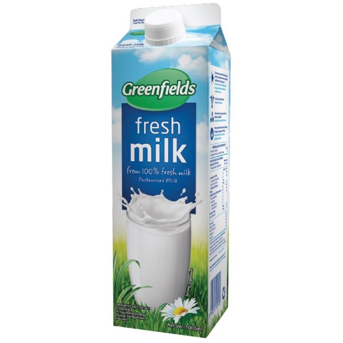 Greenfields Fresh Milk Pasteurisasi Full Cream 1000Ml