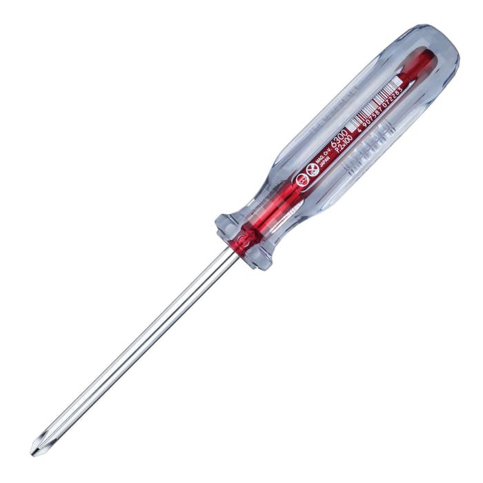 Obeng Vessel 6300 - PH2x100mm - Crystaline Screwdriver