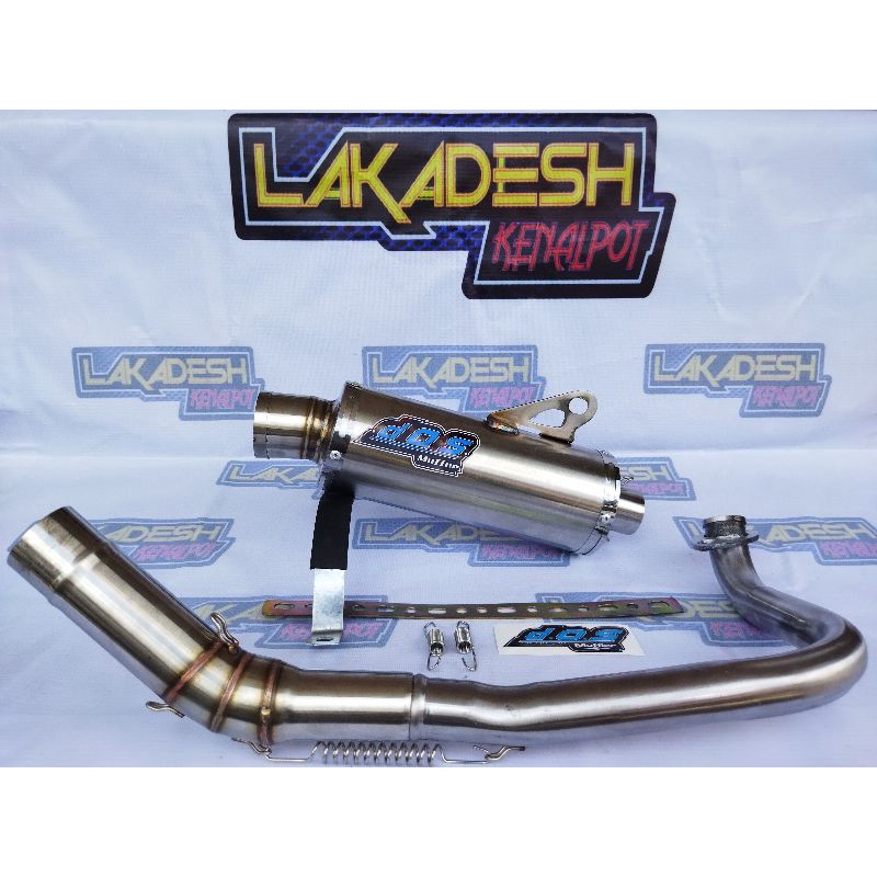 KNALPOT DOS (INLET 38/50) BEAT MIO VARIO AEROX SCOOPY NMAX PCX ADV LEXI GENIO FREEGO XRIDE SPACY DLL