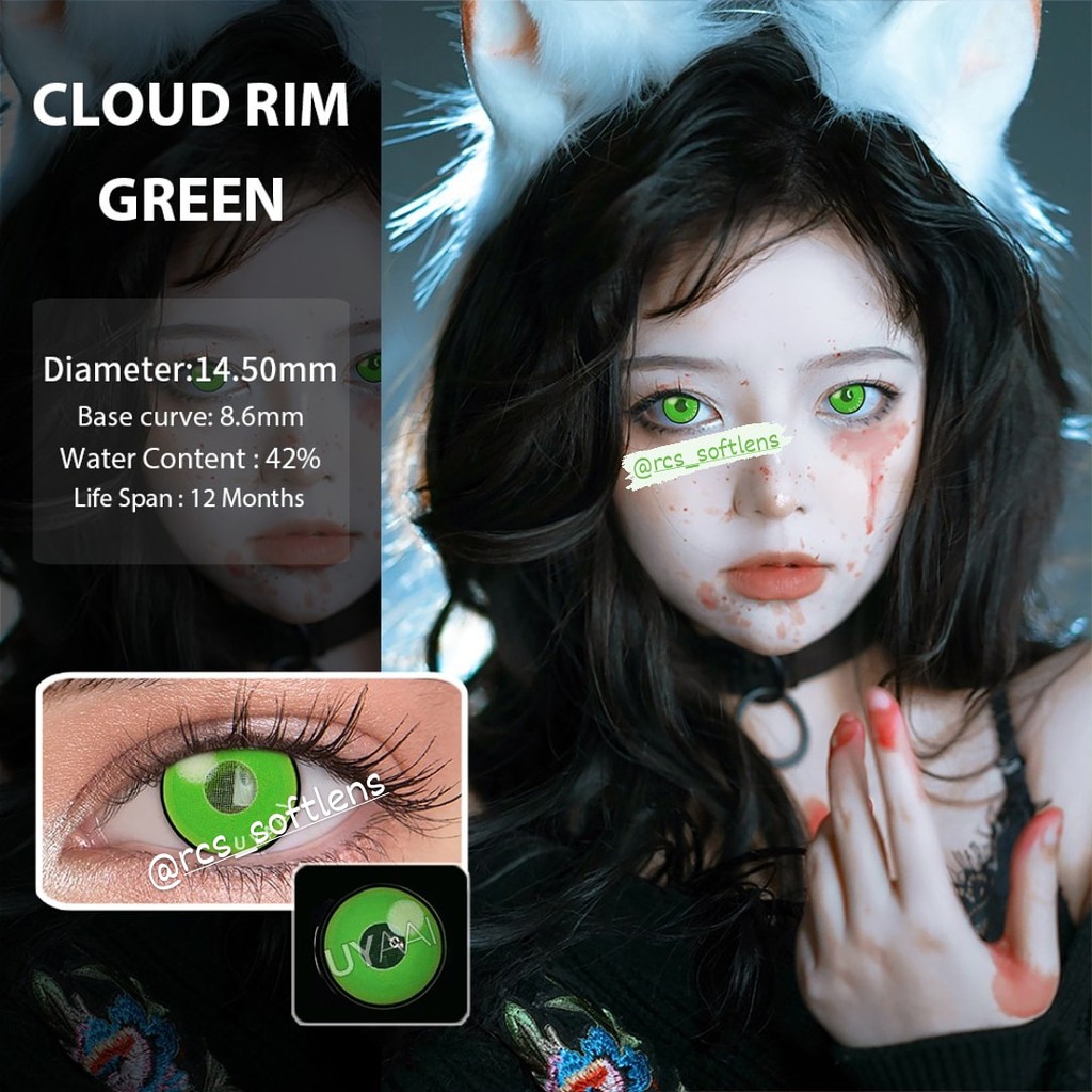 [RCS ✅- NEW ~ Softlens Cosplay anime Nezuko cloud rim series