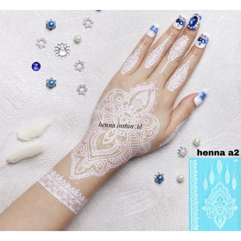 HENNA INSTAN / HENA TATTO PENGANTIN / FREE GLITER-A2