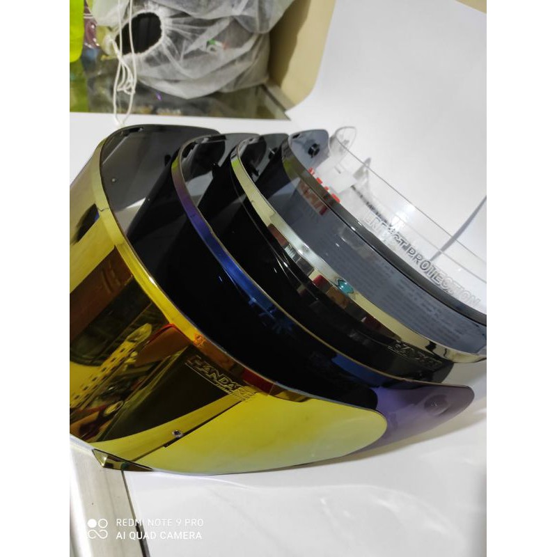 Kaca helm flat visor nhk gp1000 Iradium pnp gp tech