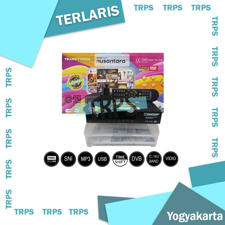 Top Product Box Receiver Nusantara Transvision HD Gratis Premium TRPS
