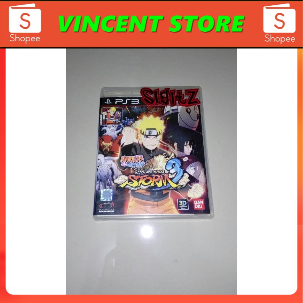 PRODUK ORIGINAL bd PS3 kaset game NARUTO SHIPPUDEN ULTIMATE NINJA STORM 3 UNS 3
